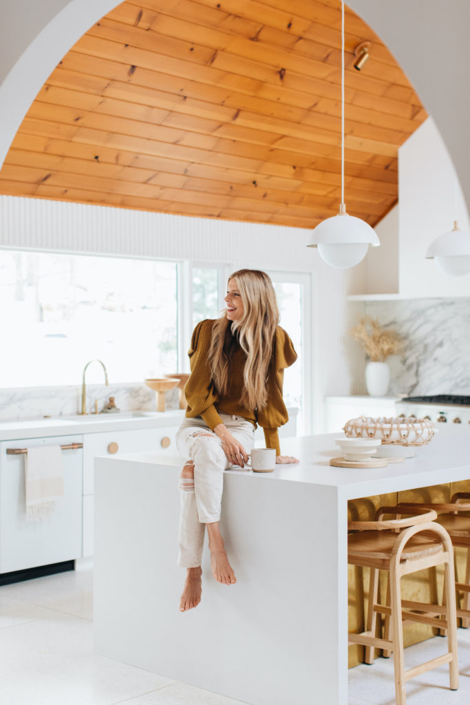 Sarah Sherman Samuel in her kitchen