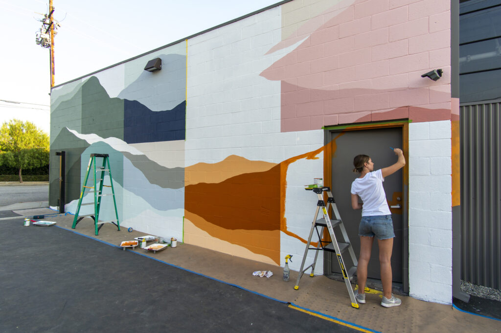 Janie Rochfort's DIY wall mural for Semihandmade