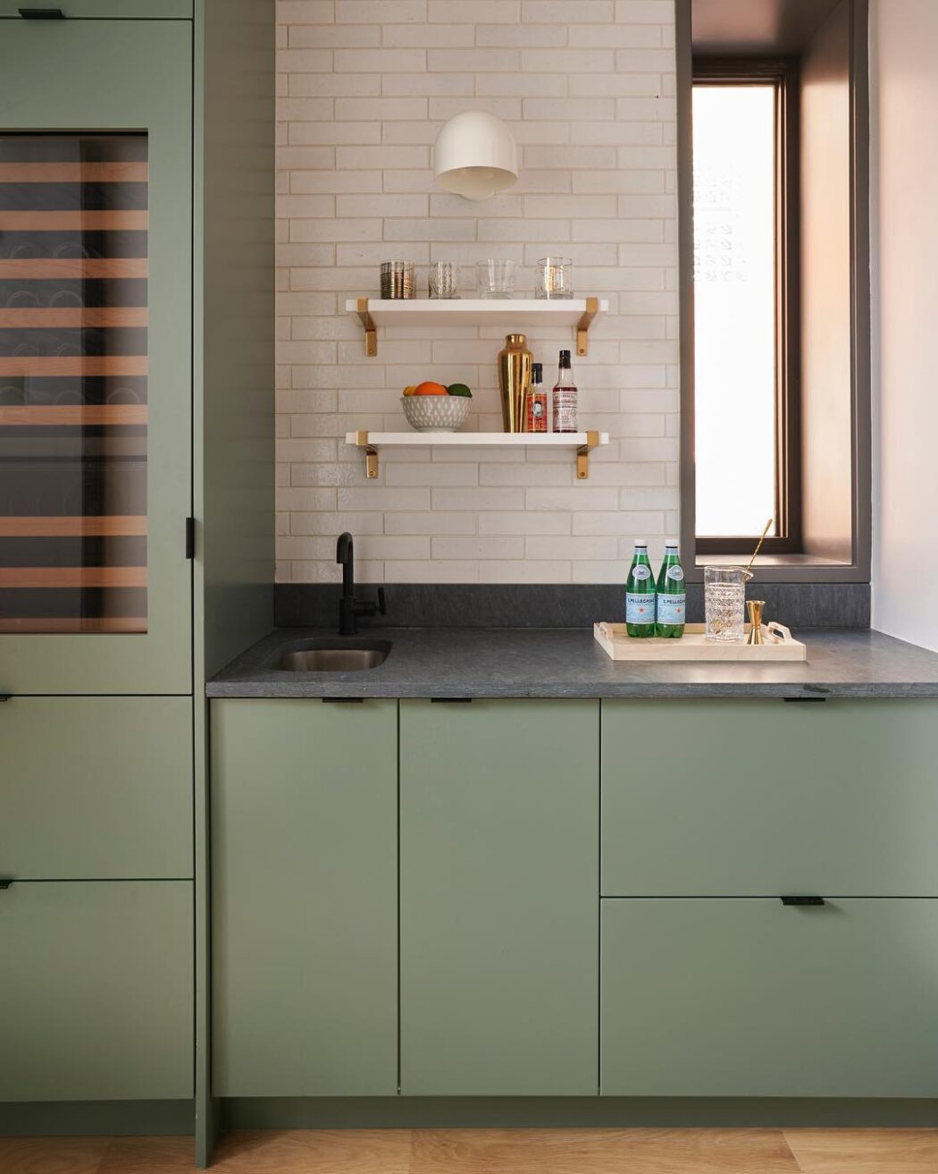 modern green kitchen cabinets        <h3 class=