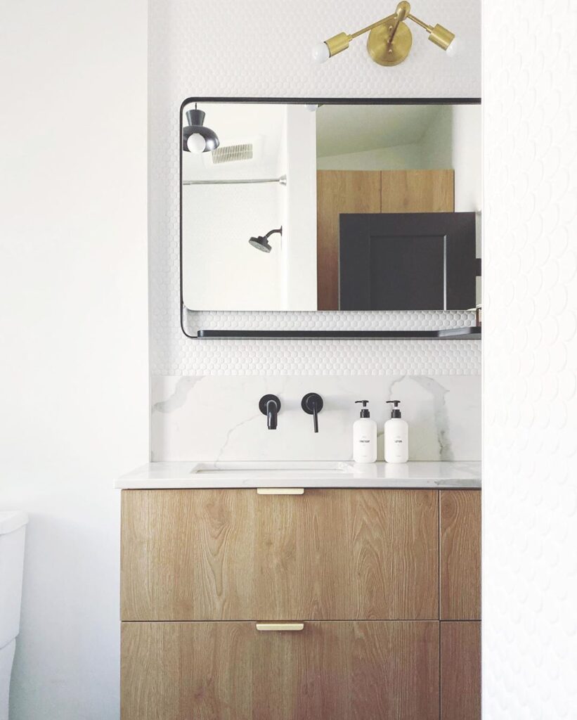 Minimal Wood Bathroom Vanities