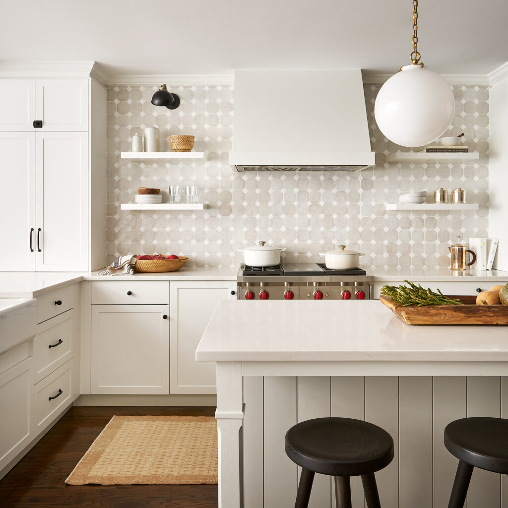 One Family’s Choice to Save on IKEA Cabinets Made Room in the Budget for Wallpaper