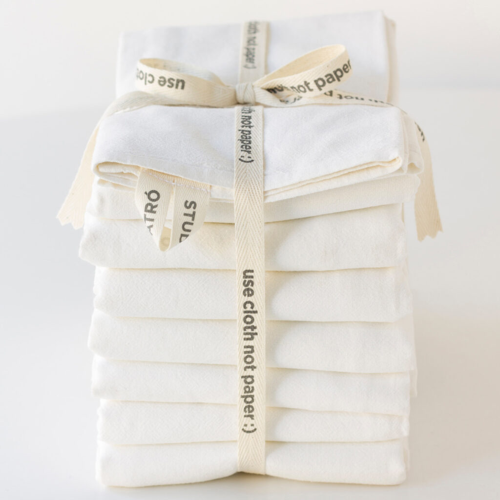White hand towels for the kitchen