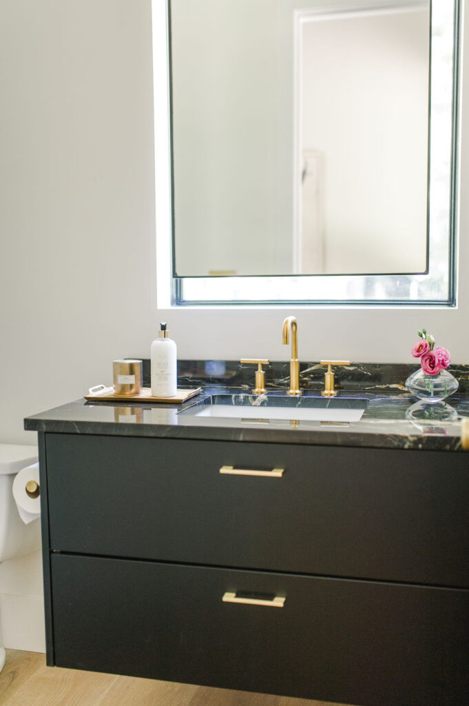 Floating Bathroom Vanities Take Powder Room Design to New Heights
