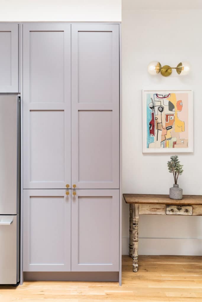 Lilac kitchen cabinets