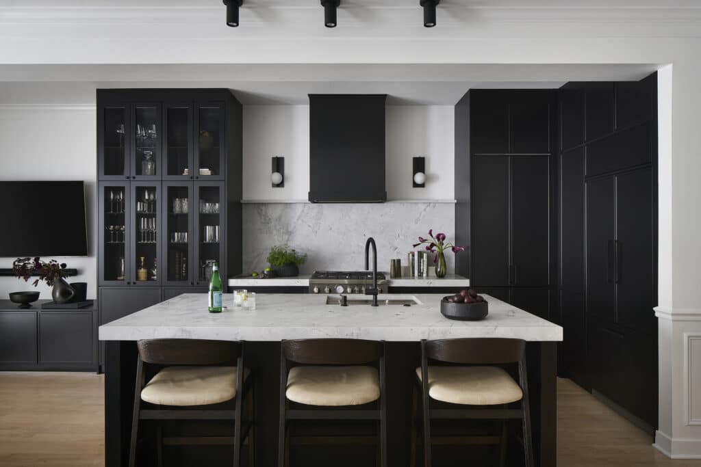 Every Appliance Is Hidden in This Lounge-Style Chicago Kitchen