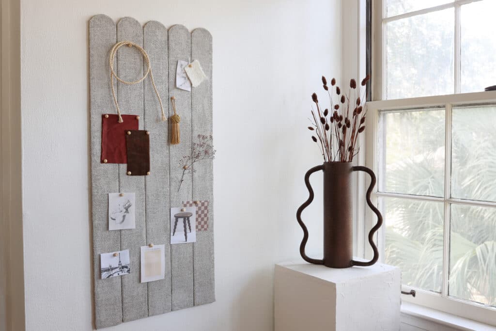 This DIY Paneled Pinboard Was Inspired by Athena Calderone