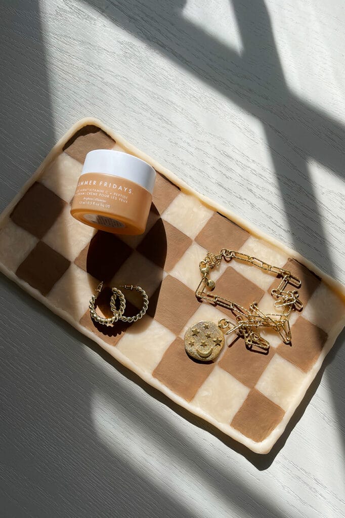 This DIY Checkerboard Tray Will Keep Your Trinkets Tidy